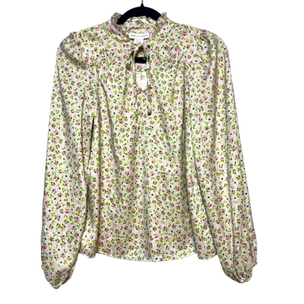 Cupcakes and Cashmere Meadow Fairy Coquette Blouse Womens‎ Size XS Soft Girl